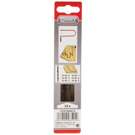 Connex Zarsa COXT806015 Fretsaw Blade Wood 24 assorted pieces.