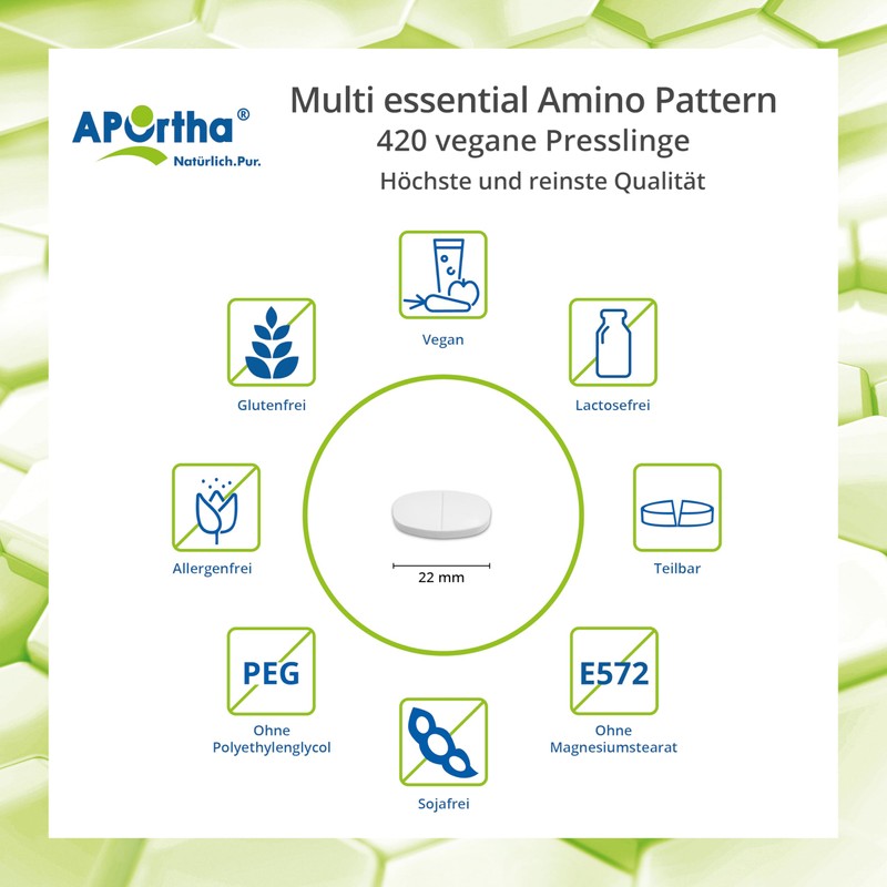 APOrtha Amino Pattern Pellets - 420 Pellets with 8 Essential