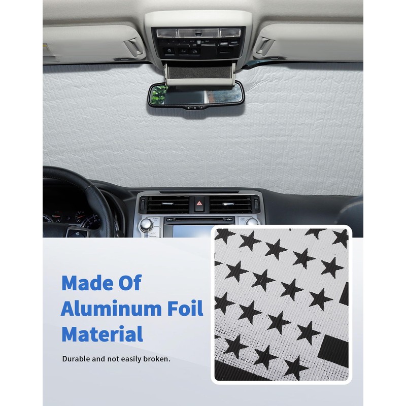 Windshield Sun Shade for Toyota 4Runner 2010-2023, DSWSQ Foldable Upgraded