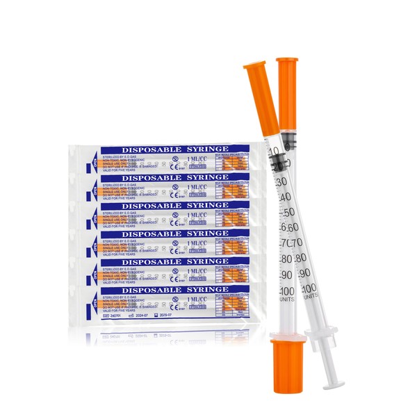 1cc Science lab Syringes 1ml 30G 5/16 Inch, Individually Sealed,