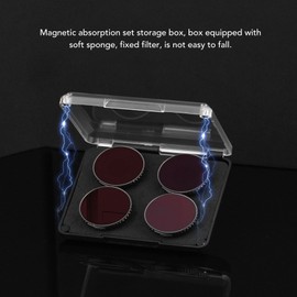 4PCS Action Camera ND Filter Kit Optical Glass Aluminum Alloy Frame Neutral Density Filter for DJI Osmo Action 3