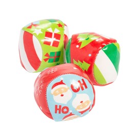 Fun Express Christmas Pattern Kickballs, 12 Pieces