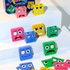 Hiwtonk Wooden Face Changing Building Blocks Game - Montessori Block