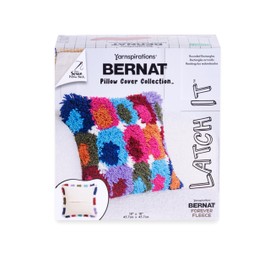 Bernat Latch It Kit – Fleece Pillow Cover, Rounded Rectangles