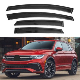 IG Window Visor for Volkswagen (VW) Tiguan 2018-2024, Rain Guard Tape-On Extra Durable Sun Wind Side Vent Window Deflector, 2018 2019 2020 2021 2022 2023 2024