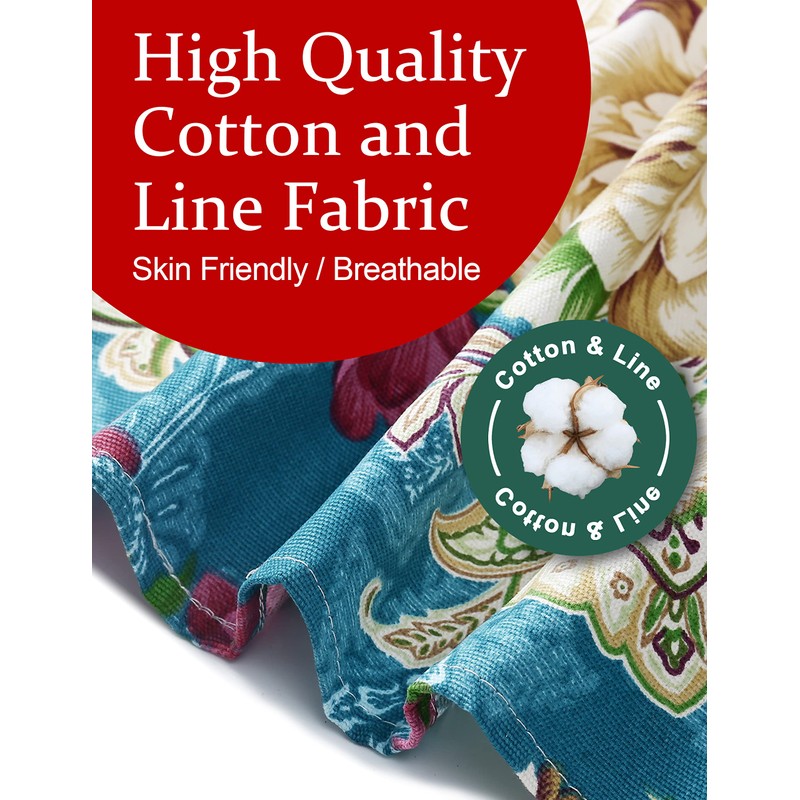 Big Plus Size Aprons for Women with Pockets Cotton Linen
