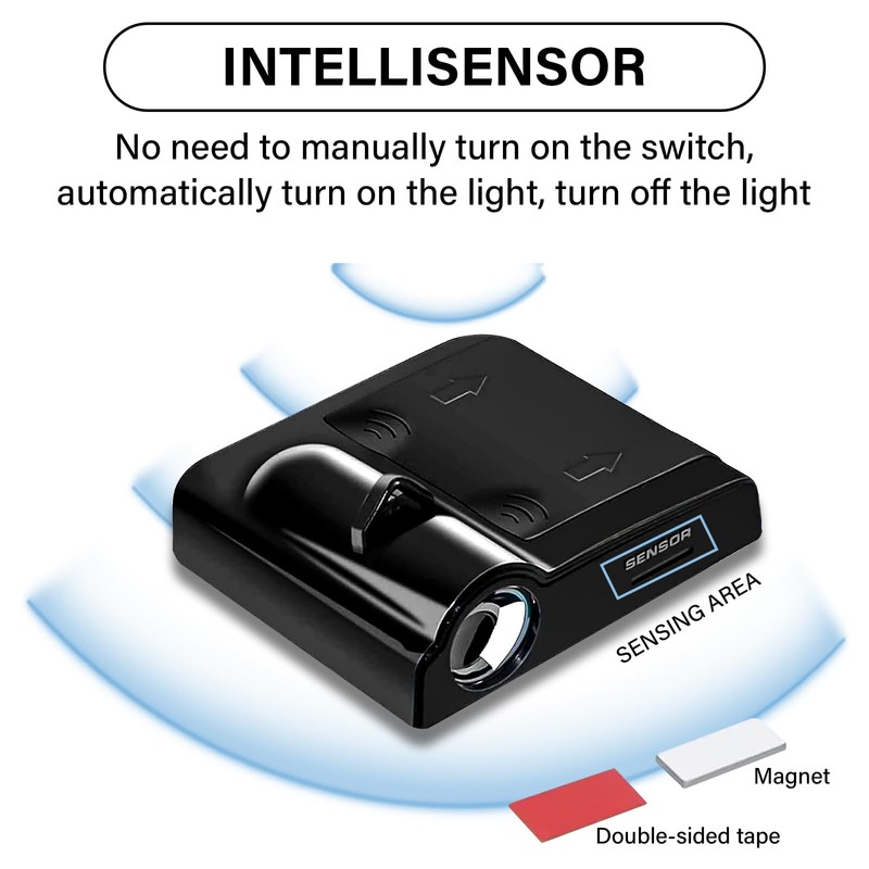 Car Door Lights Projector, 2PCS Car Door Projector Lights Wireless