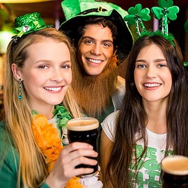 Clearine St Patricks Day Earrings Women's Elegant Wedding Bridal Crystal Beaded Teardrop Chandelier Dangle Earrings Emerald Color Gold-Tone