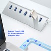 USB Hub 3.0 Splitter, 7 Port USB Data Hub Charging