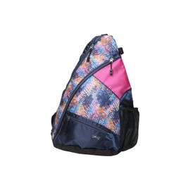 Glove It Sling Bag - 19 in x 13 in. Pickle Ball Bag w/Adjustable Strap, Clip-On Shoe Bag Included, Functional Pickleball Bag, Navy Fusion (PB403)