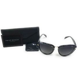 Prive Revaux - The Monet Cat-Eye Polarized Sunglasses Grey/Black w/case