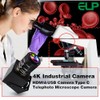 ELP Cámara USB HDMI 4K con zoom manual, cámara web