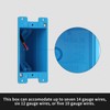 XIUTE 1-Gang PVC Old Work Electrical Outlet Box,Living Hinges and