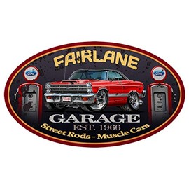 1966 1967 Ford Fairlane Hardtop Classic Car-toon Wall Art Graphic Decal Sticker (2 Ft)