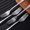 TEAHAHA 8 Piece Dinner Fork Set, Stainless Steel Fork Set，