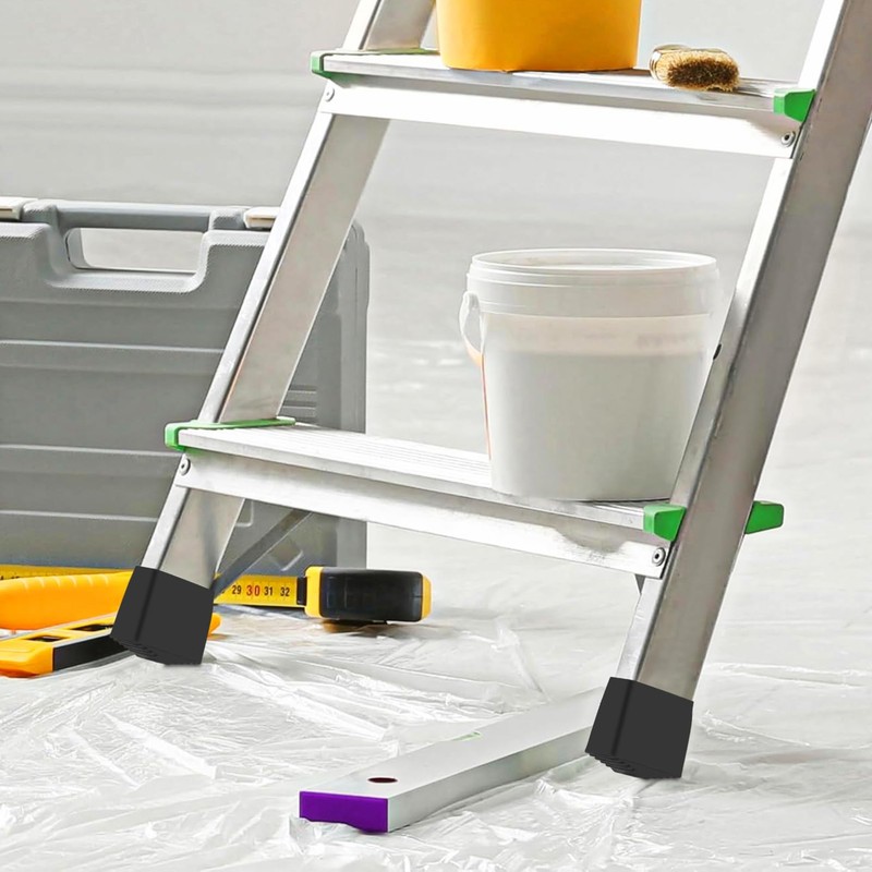 BESPORTBLE Pack of 4 Non-Slip Ladder Feet - Sturdy Rubber
