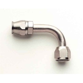 Aeroquip FCE1734 Nickel-Plated Steel -08AN A/C 90-Degree Female O-Ring Pilot