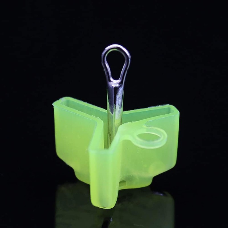 100 Pcs Yellow Fishing Treble Hook Covers Fishing Hook Bonnets