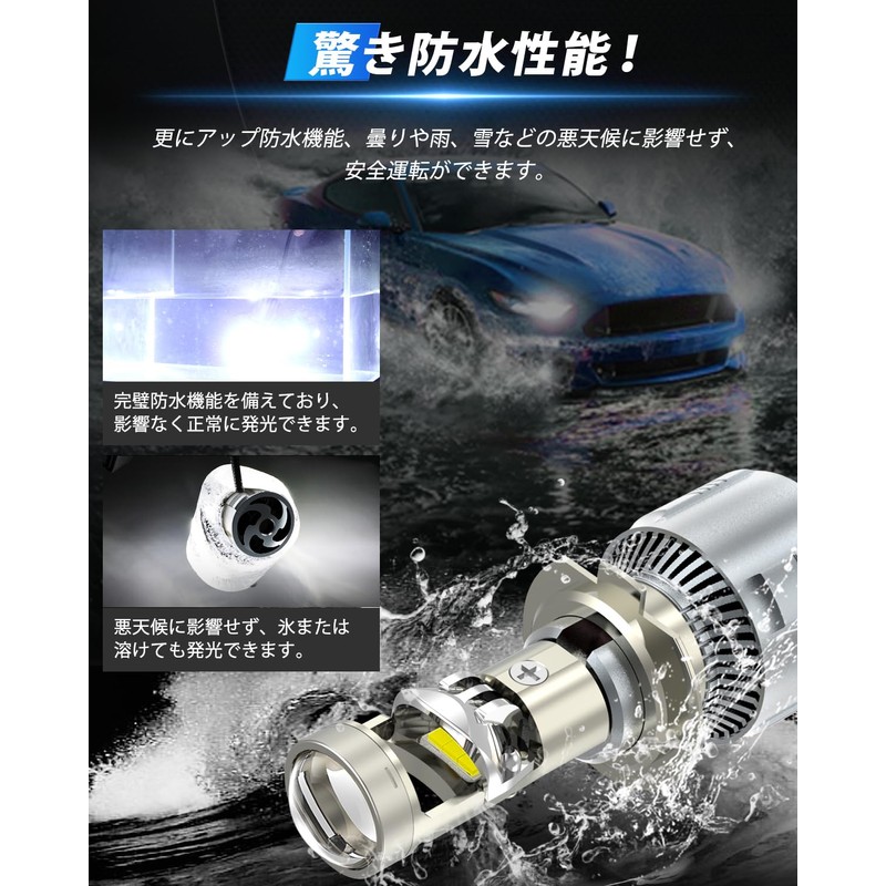 UNI-SHINE H7 LED Headlight, For Cars, New 6D Light Collecting,
