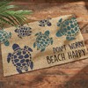 Split P Don't Worry Beach Happy Sea Turtle Doormat