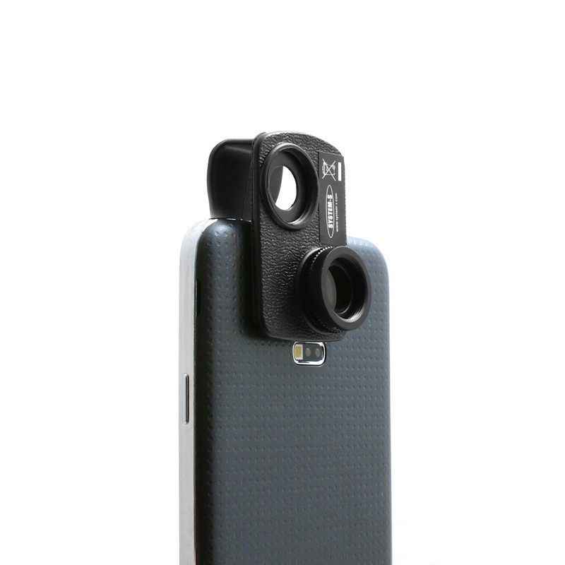 System-S Clip-on Clamp Holder Polarising Filter Polariser Lens for Smartphone