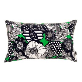 fabrizm 1598zgr Made in Japan Rectangular Throw Pillow Case 50 x 30 cm Afra Green