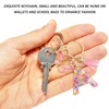 NyxSeat 1 Piece Resin Letter A Keychain with 1 Piece