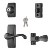 Ideal Security GL Door Lever Set with Keyed Deadbolt Lock
