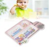 Kids Dinner Plate with Spoon Bamboo Fiber Divided Plates Cartoon