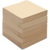6 Pack Kraft Paper Sticky Notes, Self-Adhesive Memo Notepad Set,