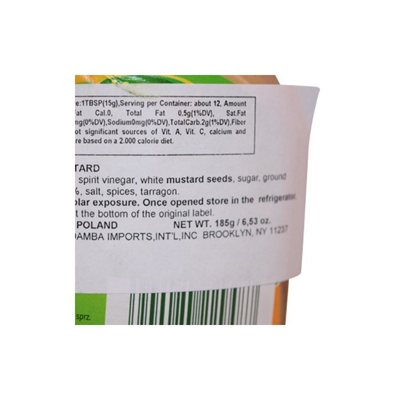 Kamis Horseradish Mustard 185g/6.5oz