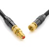 deleyCON 2 x SAT Adapter Connectors Coaxial Cable Extend 2