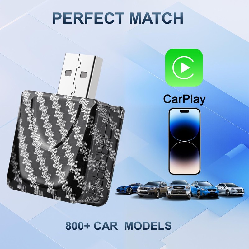 GuKKK Wireless Android Car and Carplay Wireless Adapter, 2 in