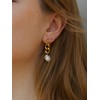 Dorosé 18 Carat Gold Plated Pearl Earrings Anti-Allergic Hanging Pearl