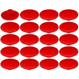 cyclingcolors 20 x Cover Caps for Screws Confirmat Screw Caps 4 x 2.7 x 11.8 mm Plastic Furniture Cover Red