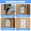 10PCS BE1-2 Electrical Outlet Box Extenders with 20PCS Screws, (1-Gang)