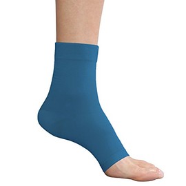 Therafirm Moderate 20-30mmHg Support Open Toe Anklet - Small - Blue