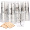 Epoxy Resin Mixing Cups 50Pcs 8oz with Sticks Paint Pigment