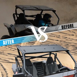 SLORIMOD Aluminum Roof Top Set for CFMOTO ZFORCE 950 20-24, Heavy Duty Hard Roof Top Black Powder Coating Combined Roof for CFMOTO ZFORCE 950 2020-2024 Accessories(3PCS)