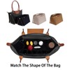 ETTP Purse Organizer Insert for LE PLIAGE Top Handle (Black,
