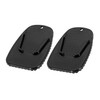 A ABSOPRO Motorcycle Kickstand Pad Side Stand Extension Pad Black