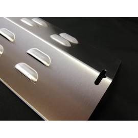 Koch #74 High Quality Flame Distributor 390 x 145 mm with Groove for Gas Barbecue Flame Plate Burner Cover Stainless Steel V2A Thickness 1.25 mm 670 g Solid Quality Made in Germany e.g. for Jamie