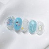 [Handmade Nail Tips] Blue Hawaiian Nail Tips - Full Square