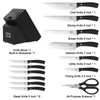 WANGMAZI Premium Chef Knife Set,High Carbon Stainless Steel Ergonomic Triple-rivet