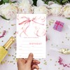 ukebobo 20 Pink Bow Birthday Party Invitations, Cute Minimalist Birthday