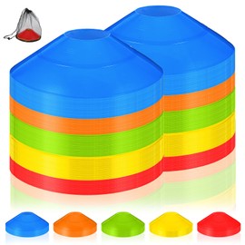 JOUTYFOR 120 Pack Agile Soccer Cones with Portable Bags & Brackets, Sports Cones, Cone Sport, Agile Soccer Cone Used for Football Training