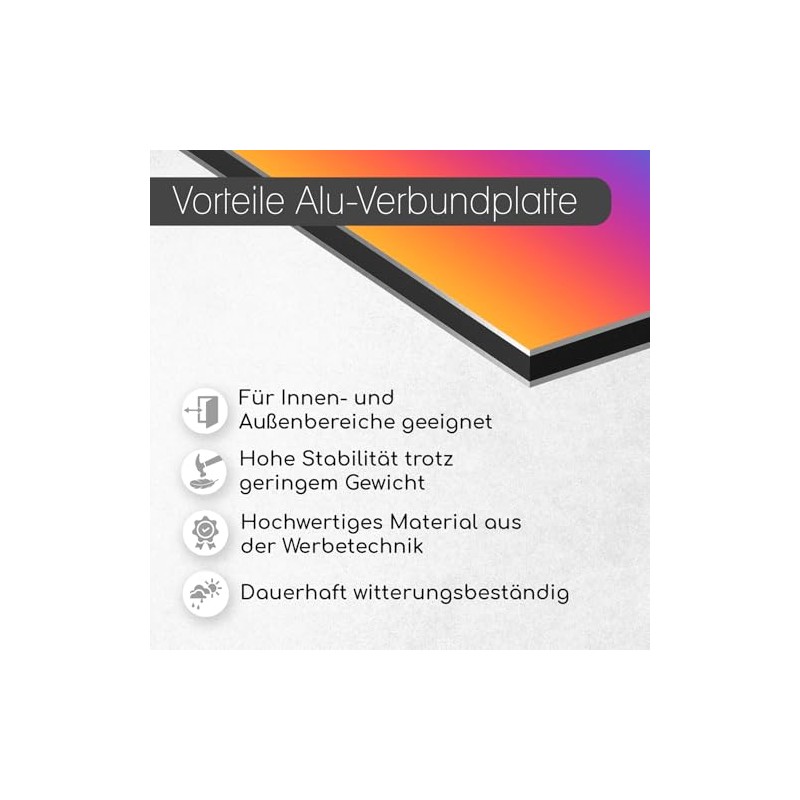 Aluminium Composite Plate Brushed Silver I 15 x 20 cm