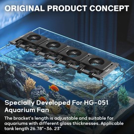 hygger Aquarium Chillers Fan Holder (for HG-051), Suitable for Multiple Fans, Other Models of Clip Products, Medium Large Freshwater Saltwater FishTanks
