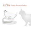 Cat Elevated Bowl with Raised Stand, 15 Degree Tilted Design