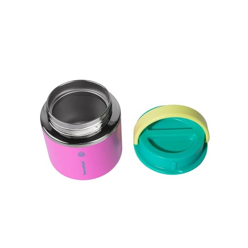 Thermoflask 20 oz Insulated Food Jar, 2-Pack, Pink and Blue,